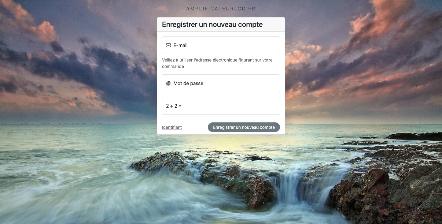 Register a New Account