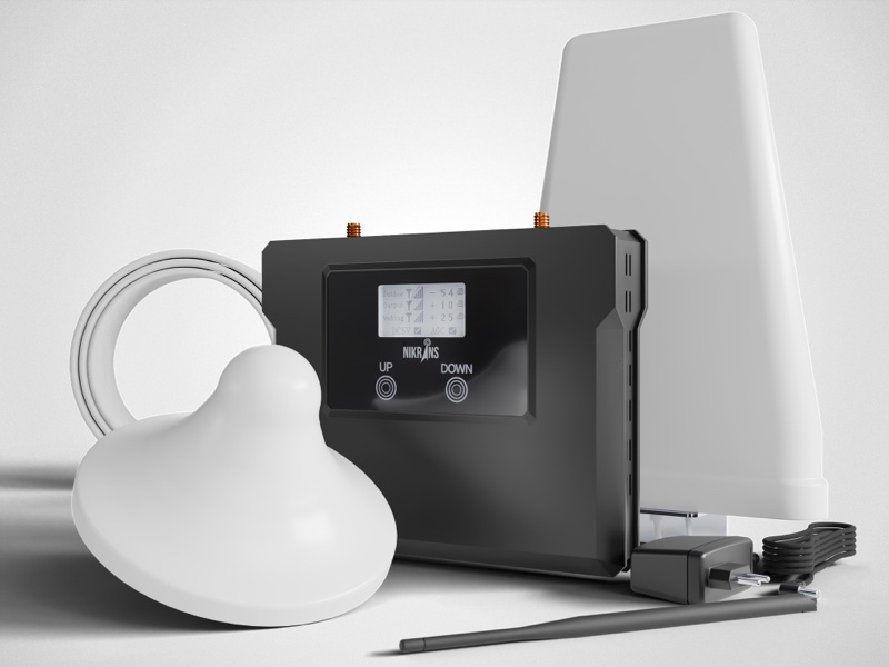 amplificateur de réseau mobile 2 Bande (4G, 5G) Nikrans LCD-300FL couverture: 300 m²